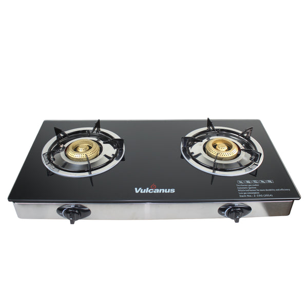 Vulcanus 2-23G Double cast iron glass burner, Free shipping (Excluding HI, AK)