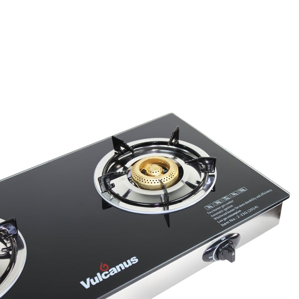 Vulcanus 2-23G Double cast iron glass burner, Free shipping (Excluding HI, AK)