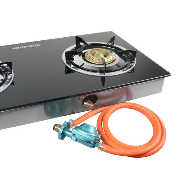 Vulcanus 2-23G Double cast iron glass burner, Free shipping (Excluding HI, AK)