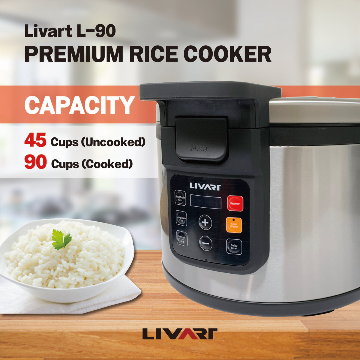 Livart Commercial 30 Cup Rice Cooker – The Livart Group