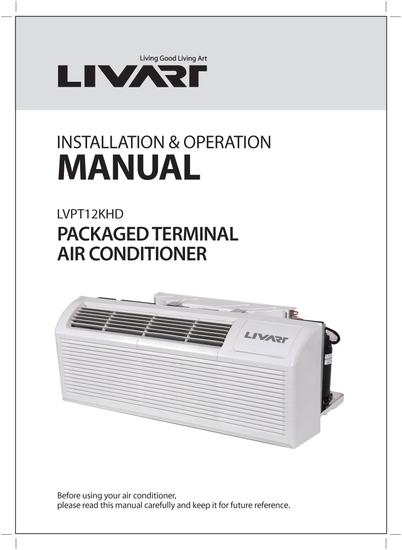 Livart PTAC 12,000 BTU 11 EER Air Conditioner Heat Pump w/ 3.5kW Heate