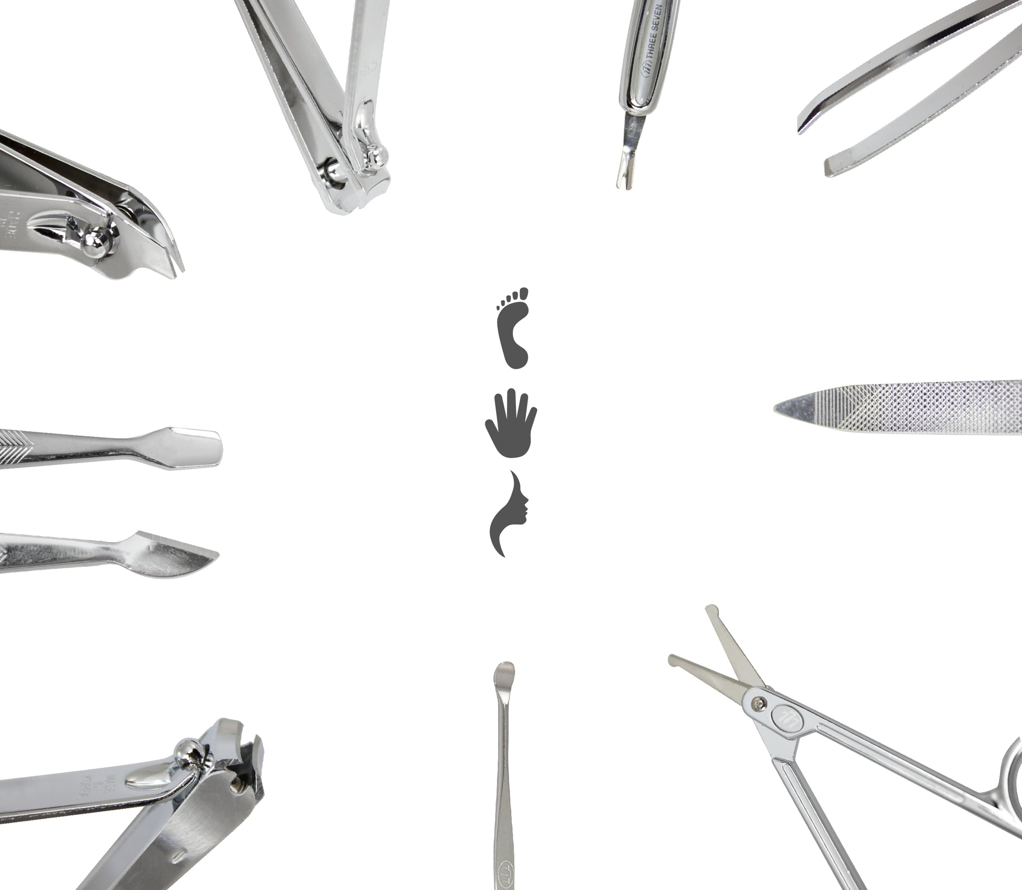 Three Seven, Nail Clipper Set 9pcs TS-343EX, MADE IN KOREA, Free