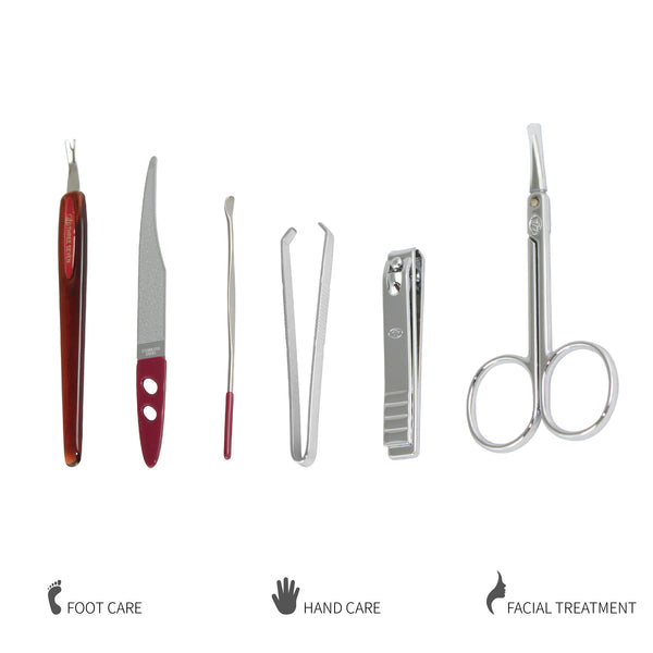 Three Seven, Nail Clipper Set Chrome 6pcs DS-12200G, MADE IN KOREA, Free shipping (Excluding HI, AK)