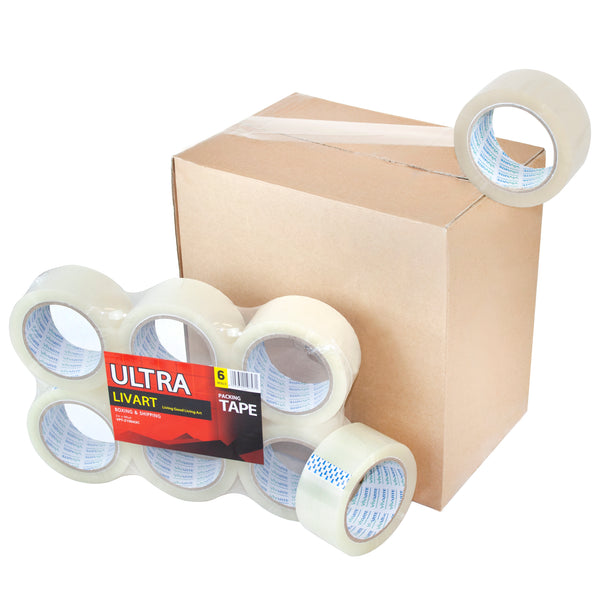 Ultra Boxing & Shipping Tape, Packing Tape, 2" x 100 Yard 6Rolls_VPT-210043C (30Rolls, Free shipping (Excluding HI, AK)