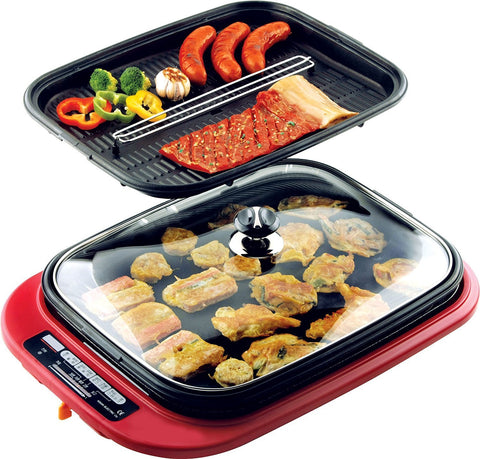 Livart LV-401 Electric -Two Grill Pans(Grill / Griddle), Free shipping (Excluding HI, AK)